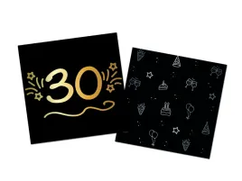 serwetki-na-trzydzieste-urodziny-czarne-33-cm-16-szt