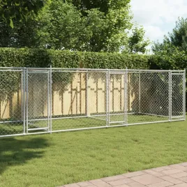 vidaxl-klatka-dla-psa-z-drzwiami-szara-8x2x15-m-stal