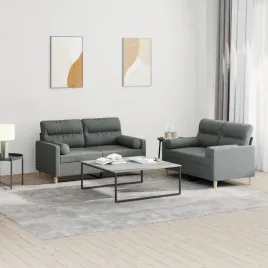 vidaxl-2-cz-komplet-wypoczynkowy-z-poduszkami-ciemnoszary-tkanina