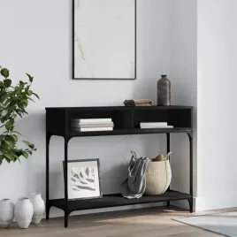 vidaxl-stolik-konsolowy-czarny-100x305x75-cm