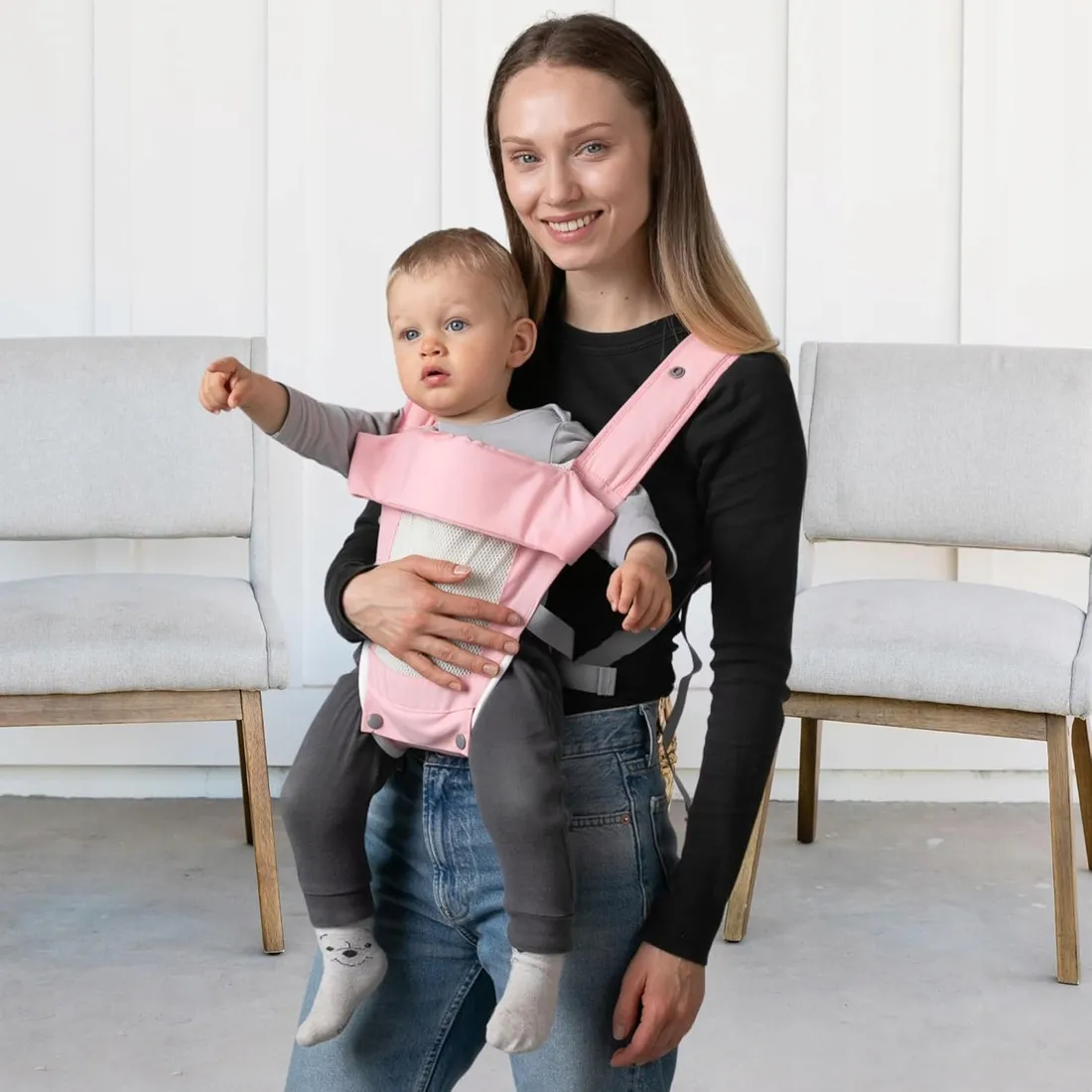 Nosidełko dla Dziecka 9w1 Nosidło na Plecy Ergonomiczne Biodrowe