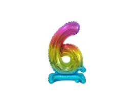balon-foliowy-stojacy-cyfra-6-teczowa-38-cm