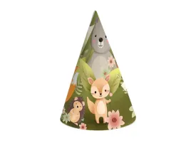 czapeczki-papierowe-lesni-przyjaciele-6-szt