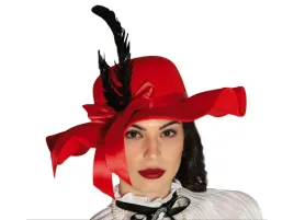 kapelusz-czerwony-z-kokarda-i-piorkiem-1-szt