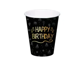 kubeczki-papierowe-happy-birthday-czarne-250-ml-8-szt
