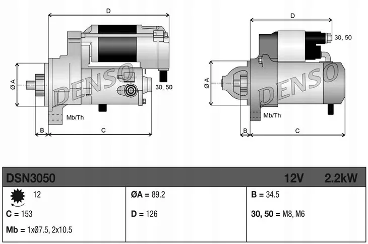 rozrusznik-ford-transit-13-denso-dsn3050-denso-producent-czesci-denso