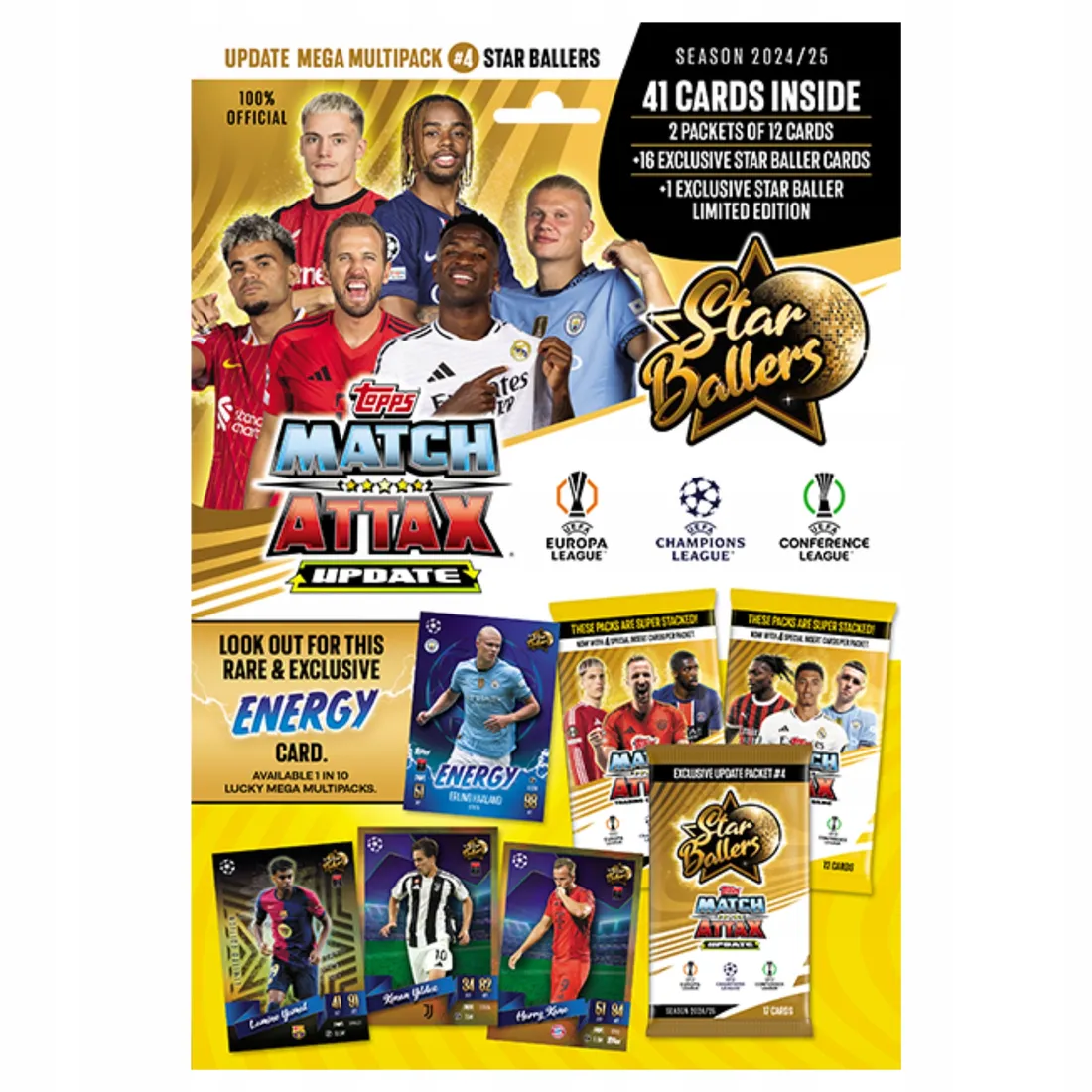 Multipack MEGA Update 4 Match Attax 2025 Star Ballers Karty
