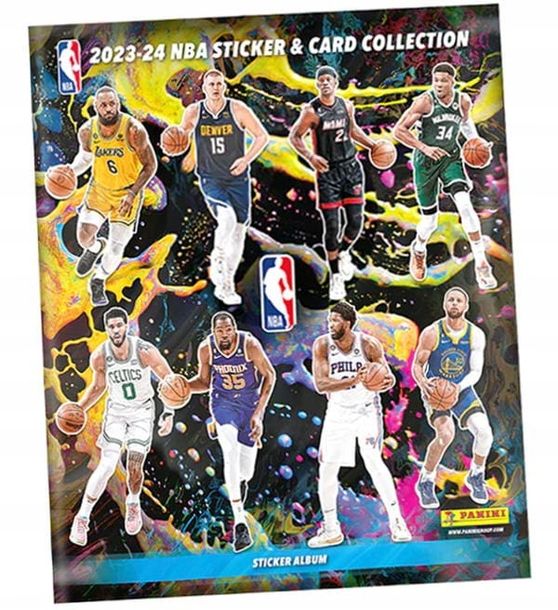 ﻿Album na naklejki i karty NBA 2024 wersja zagraniczna Panini koszykówka