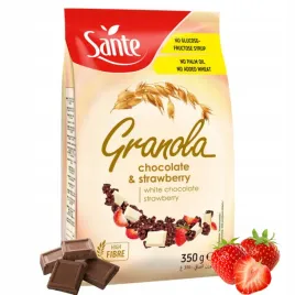 granola-sante-350g-biala-czekolada-truskawki-blonnik-bez-oleju-palmowego
