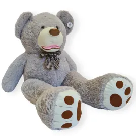 wielki-mis-gigant-pluszowy-z-kokarda-teddy-130-cm-jasny-szary