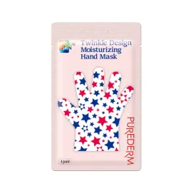 purederm-color-skin-nawilzajaca-maseczka-do-dloni-z-nadrukiem-w-gwiazdki
