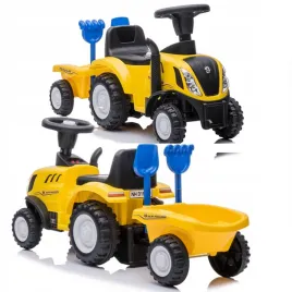 ciagnik-new-holland-jezdzik-traktor-z-przyczepa-i-grabkami