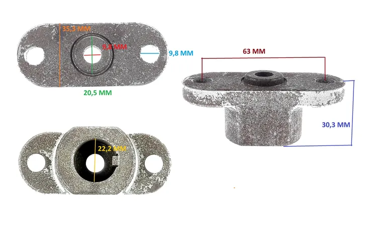 piasta-uchwyt-adapter-noza-mtd-stan-nowy