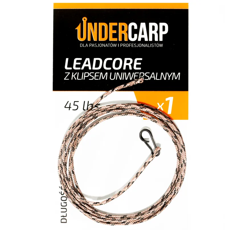 undercarp-ledcore-z-klipsem-45lbs-100cm-brazowy-stan-nowy