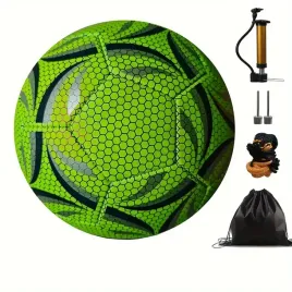 magiczna-pilka-do-pilki-noznej-odblaskowa-fluorescencyjna-swiecaca-zestaw