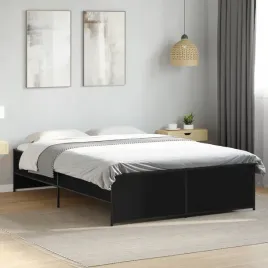 vidaxl-rama-lozka-czarna-135x190-cm-material-drewnopochodny-i-metal