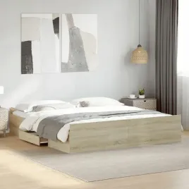 vidaxl-rama-lozka-z-szufladami-kolor-dab-sonoma-200x200-cm
