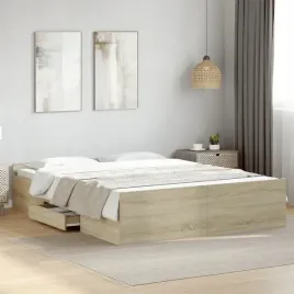 vidaxl-rama-lozka-z-szufladami-dab-sonoma-150x200-cm