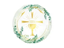 balon-foliowy-kielich-ihs-z-zielonymi-listkami-na-i-komunie-swieta-45-cm