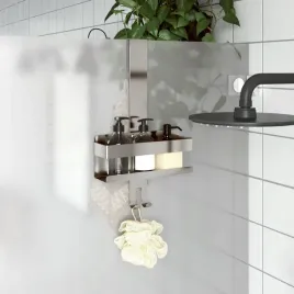 vidaxl-wiszacy-organizer-prysznicowy-szczotkowana-stal-nierdzewna-304