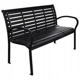 vidaxl-lawka-ogrodowa-czarna-116-cm-stal-i-wpc