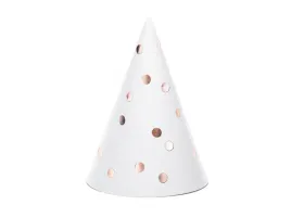 czapeczki-kropki-rozowe-zloto-6-szt