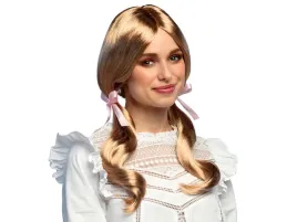 peruka-blond-z-kucykami-i-wstazkami