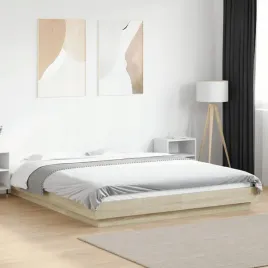 vidaxl-rama-lozka-z-led-dab-sonoma-160x200-cm