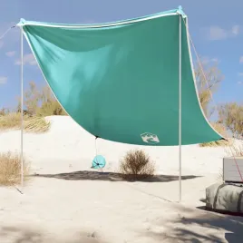 vidaxl-zadaszenie-na-plaze-z-obciaznikami-zielone-214x236-cm