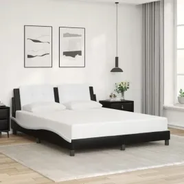 vidaxl-rama-lozka-z-zaglowkiem-czarno-biala-160x200-cm-ekoskora