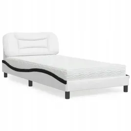 vidaxl-lozko-z-materacem-bialo-czarne-100x200-cm-sztuczna-skora