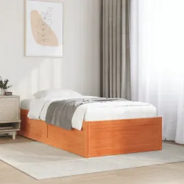 vidaxl-rama-lozka-bez-materaca-woskowy-braz-75x190-cm-sosnowa