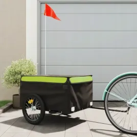 vidaxl-przyczepka-rowerowa-czarno-zielona-45-kg-zelazo