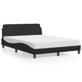 vidaxl-lozko-z-materacem-czarne-140x190-cm-sztuczna-skora