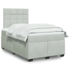 vidaxl-lozko-kontynentalne-z-materacem-jasnoszare-120x190cm-aksamit