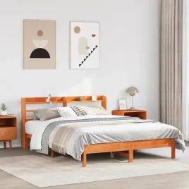 vidaxl-rama-lozka-bez-materaca-woskowy-braz-160x200-cm-lita-sosna