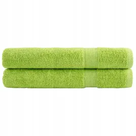 vidaxl-reczniki-premium-solund-2-szt-zielone-100x200-cm-600-g-cm