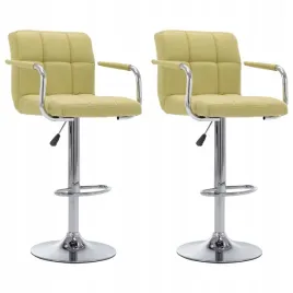 krzesla-barowe-2-szt-zielone-tapicerowane-tkanina