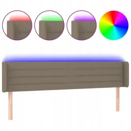 zaglowek-do-lozka-z-led-taupe-183x16x78-88-cm-tkanina