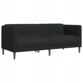 sofa-2-osobowa-czarna-tapicerowana-tkanina