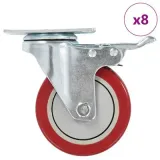 8-kolek-skretnych-100-mm-kolor-czerwony