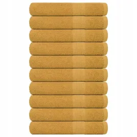 reczniki-10-szt-zloty-100x200-cm-360-gsm-100percent-bawelna