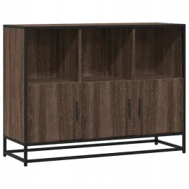 komoda-brazowy-dab-100x35x76-cm-material-drewnopochodny