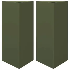 donice-ogrodowe-2-szt-oliwkowe-trojkatne-40x345x70-cm