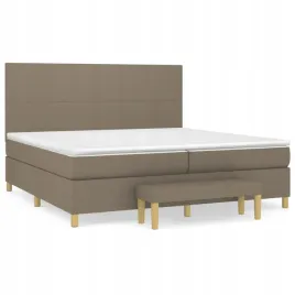 lozko-kontynentalne-z-materacem-taupe-tkanina-200x200-cm