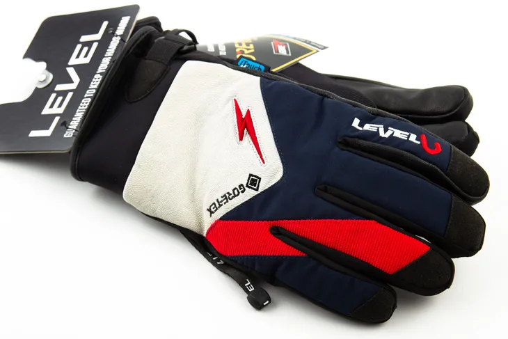 rekawice-level-thunder-gore-tex-czarno-czerwone-kolor-czarny