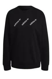 bluza-damska-adidas-crew-czarna-bawelniana