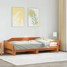 vidaxl-lozko-dzienne-rozsuwane-z-materacem-woskowy-braz-90x190-cm