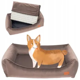 ortopedyczne-poslanie-dla-duzego-psa-120x95x22-cm-xxl-ukory-velvet-brazowe