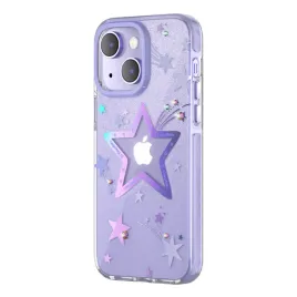 kingxbar-heart-star-series-etui-iphone-14-plus-etui-w-gwiazdki-purple-star